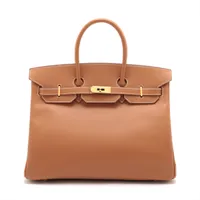 クリス　激安！！バーキン35　トゴ　ハバナ（焦げ茶） エルメス バーキン25 トゴ グリメイヤー ゴールド金具 W:2024年