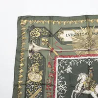 エルメス カレ90 LVDOVICVS MAGNVS 白い馬に跨ったルイ14世