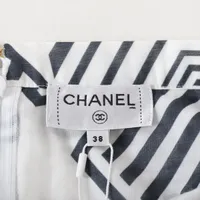CHANEL シャネル スポーツ ミニスカート ココマーク コットン 38 CHANEL - CHANEL シャネル 05AW ウール ココマーク プリーツ