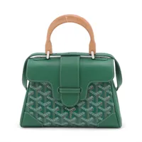 ゴヤール サイゴンミニ レザー 2WAYショルダーバッグ グリーン