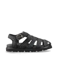 サンダル PRADA 2X3143 RAFFIA FLAT SANDAL WITH TRIANGLE LOGO PRADA 2X3143 RAFFIA FLAT SANDAL WITH TRIANGLE LOGO