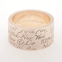 ティファニー　TIFFANY ノーツワイドリング サイズ　18.5 新品仕上げ ティファニー 18号 アトラスワイドリング 925 大きい