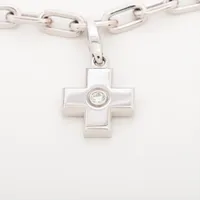 【美品】カルティエスパルタカス　チャーム付き カルティエ Cartier ネックレス ダイヤ チャーム スパルタカス