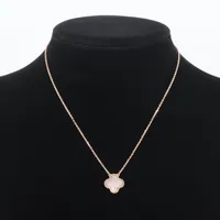 送料関税込Vintageアルハンブラグレーシェルネックレス★Bランク ヴァンクリーフ&アーペル ヴィンテージアルハンブラ グレー