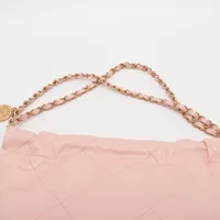 シャネル シャネル22 スモール シャイニーカーフスキン チェーン
