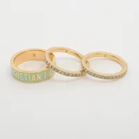 すぐ届く！ DIOR ディオール DIOR CODE 三連リング 国内発送 着け方自由自在♪【Dior】《Dior Code》3点セット リング (Dior