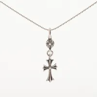 クロムハーツ 1ボールタイニーCHクロス ネックレス 925 13.5g