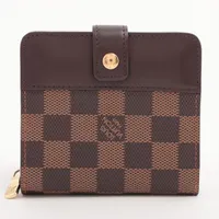 ✨最安値✨ LV ヴィトン ダミエ コンパクトジップ 送料無料 ヴィトン ダミエ コンパクトジップ N61668 ブラウン コンパクト