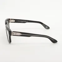 クロムハーツ メガネ プラスチック 57□19-150 ブラック×シルバー  