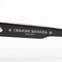 クロムハーツ メガネ プラスチック 57□19-150 ブラック×シルバー