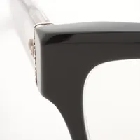 クロムハーツ メガネ プラスチック 57□19-150 ブラック×シルバー