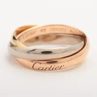 カルティエ トリニティ リング 750(YG×PG×WG) 4.3g 49 A3622531｜中古