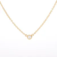 ティファニー バイザヤード 1P ダイヤ ネックレス 750(YG) 1.7g 直径約