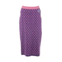 Vuitton silk ニットスカートXS purple 未使用 Vuitton silk ニットスカートXS purple 未使用