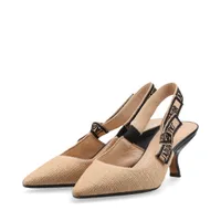 Dior J'Adior スリングバックパンプス　35ハーフ　ベージュ J'Adior スリングバックパンプス クリスチャン・ディオール