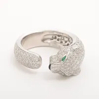 カルティエ　ソリテール　750 1996 67TL D0.3ct リング4.7g Cartier / カルティエ トリニティ ソリテール 750 ダイヤ リング