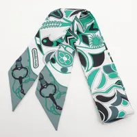 【美品】HERMES エルメス ツイリー エメラルドグリーン エルメス ツイリー Folklore 民俗学 ツイリーリング シルク グリーン