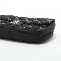 シャネル パリビザンス ナイロン シングルフラップ ダブルチェーン