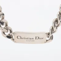 ディオール DIOR チェーンリンク ネックレス GP シルバー