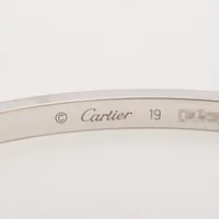 カルティエ ラブ SM ブレスレット 750(WG) 22.4g 19 ドライバー