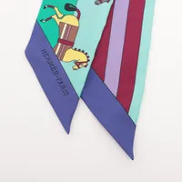 エルメス ツイリー Rocabar ロカバール スカーフ シルク