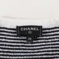 CHANEL - CHANEL シャネル ココボタン コットン×ナイロン 半袖ニット   黒 日本直送】シャネル CHANEL 半袖 ニット ココマーク サマー