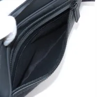 グッチ GGラバーエフェクト レザー ショルダーバッグ ブラック 775097