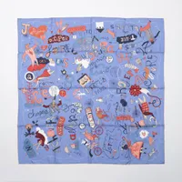 エルメス カレ90 Les Confessions 告白 スカーフ シルク