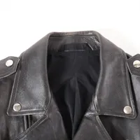 新品 20AW ラフシモンズ ライダース ジャケット RAFSMONS レザー RAF SIMONS ラフシモンズ 20AW Biker Jacket with Safety Pin 46