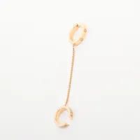 新品　カルティエ　ラブシングルピアス　YG Cartier LOVEシングルピアスYG
