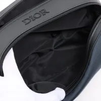 ディオール ロゴ ナイロン ポーチ ネイビー DIOR BEAUTEタグ