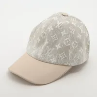 レイLouis Vuitton キャップ 新品未使用 M M7059M ヴィトン M7059L キャップ モノグラム ジャカード デニム AL0223
