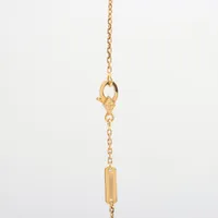 ［VINTAGE] アルハンブラ シェル ダイヤ ネックレス★ABランク Van Cleef ＆ Arpels】ヴァンクリーフ&アーペル『K18PG