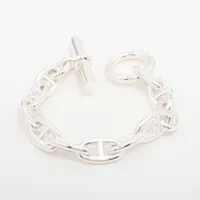 シェーヌダンクル GM 11 Silver 925 ブレスレット メンズ 楽天市場】エルメス Hermes シェーヌダンクルGM 11コマ ブレス