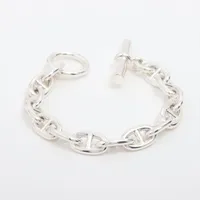 エルメス シェーヌダンクルMM ブレスレット 14コマ 925 50.6g