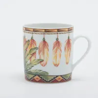 エルメス パッチワーク カップ&ソーサー 陶器 ホワイト 底印