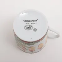 エルメス パッチワーク カップ&ソーサー 陶器 ホワイト 底印「&」「日