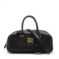 ミュウミュウ マテラッセ ハンドバッグ レザー ブラック 楽天市場】MIUMIU ミュウミュウ ハンドバッグ MATELASSE