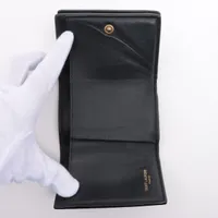 専用■サンローラン YSL クロコ型押し コンパクトウォレット 折り財布 黒 楽天市場】SAINT LAURENT サンローラン 折りたたみ財布 クロコ柄