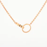 カルティエ ベビーラブ Au750 ネックレス カルティエ CARTIER ベビーラブリング ネックレス PG Au750 7.0g