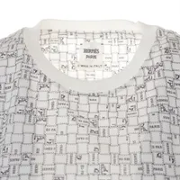 エルメス Tシャツ ボルデュック コットン ホワイト レディース 38サイズ エルメス ボルデュック コットン Tシャツ 38 レディース