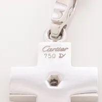 カルティエ クロス ダイヤ ネックレス 750(WG) 13.0g A3629414｜中古