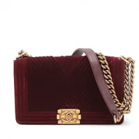 VINTAGE シャネル BOY CHANEL25cm レッド シャネル ボーイシャネル バッグ｜レッド(赤)｜中古ブランド品