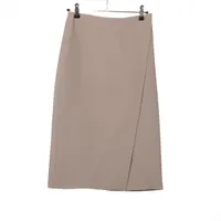 フェンディ 21年 レーヨン ラップスカート 36 レディース ベージュ  