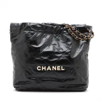 クールデザイン★【CHANEL】ショルダーバッグ シャネル シャネル22 スモール デニム チェーンショルダーバッグ