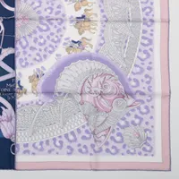 エルメス　スカーフ 90cm 未使用保管品❣️ 「PLUMETS DU ROY」 エルメス カレ90 Plumets du Roy 王の羽根飾り スカーフ シルク