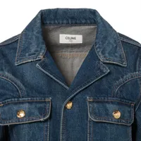 今季の定番 CELINE デニムジャケット トリオンフ 日本未発売 CELINE セリーヌ ジャケット 2Q297571Q.08YC メンズ デニム