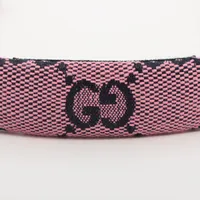 GUCCI GGロゴ カチューシャ　ピンク グッチ GG カチューシャ コットン ピンク A3631891｜中古