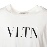 ヴァレンティノ VLTNロゴ コットン Tシャツ L メンズ ホワイト