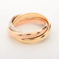 カルティエ トリニティ Au750 リング サイズ9 CARTIER カルティエ トリニティ リング 指輪 9号 18金 K18